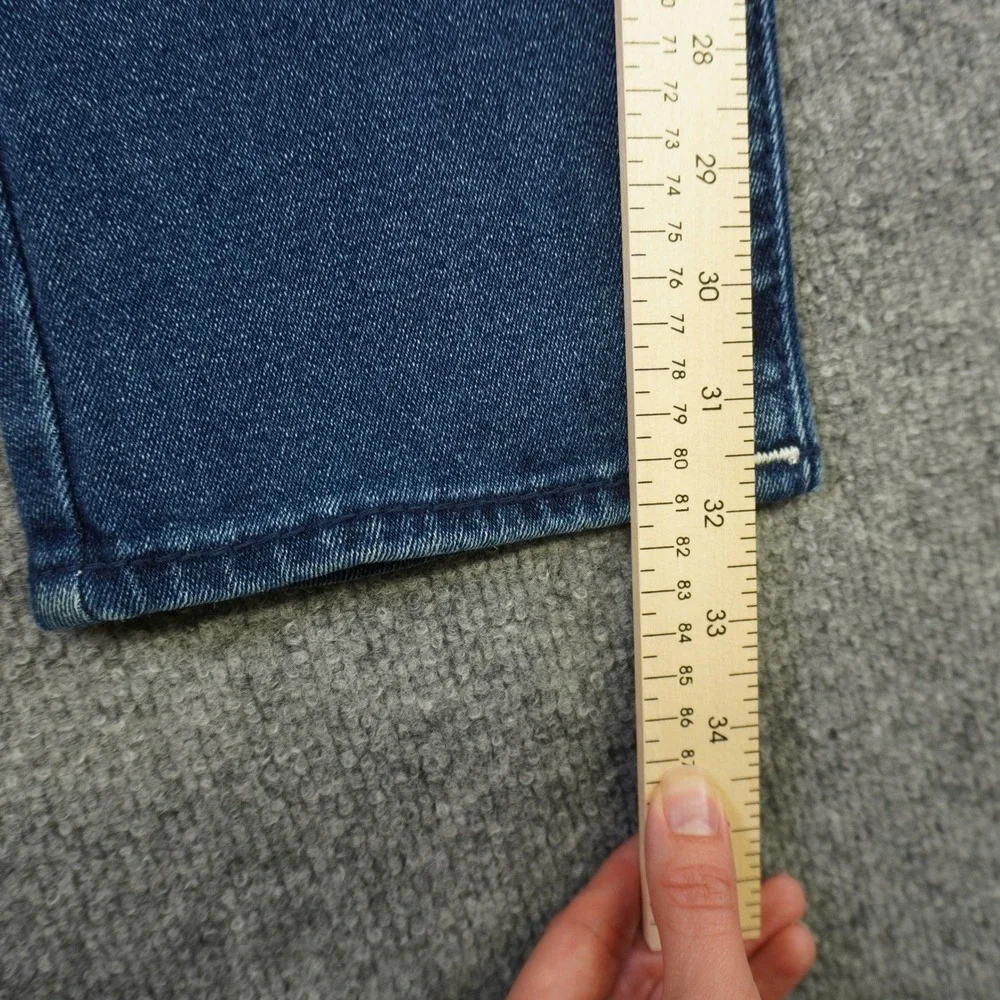 NEW True‎ Religion Geno Relaxed Slim Jeans Mens 36x32 Blue Big T Flap Pocket